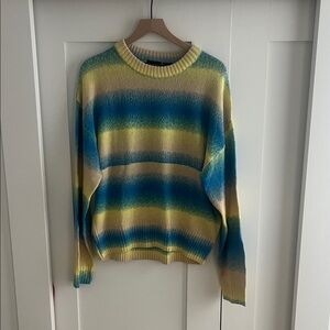 Standard Cloth Blue and Cream Sweater